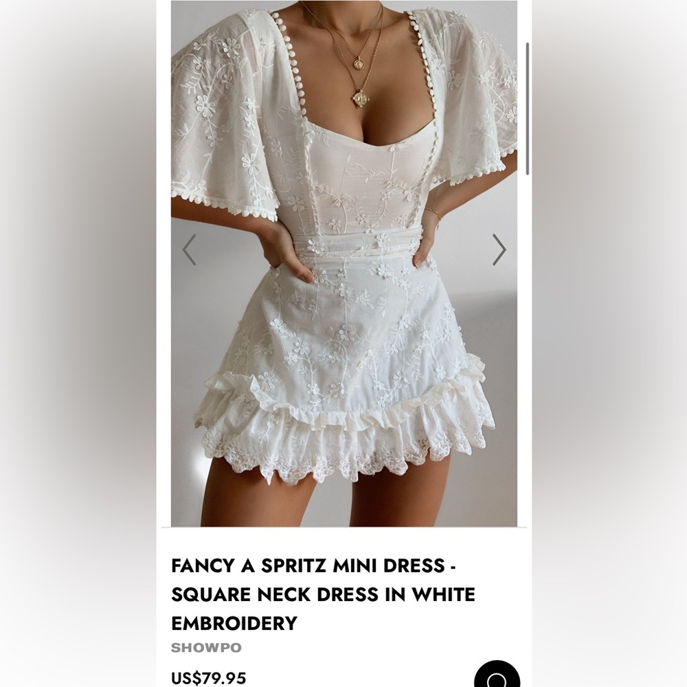SHOWPO White Mini Dress